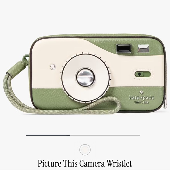 Kate Spade NWT Picture This Camera Wristlet - Cedar Stand...
